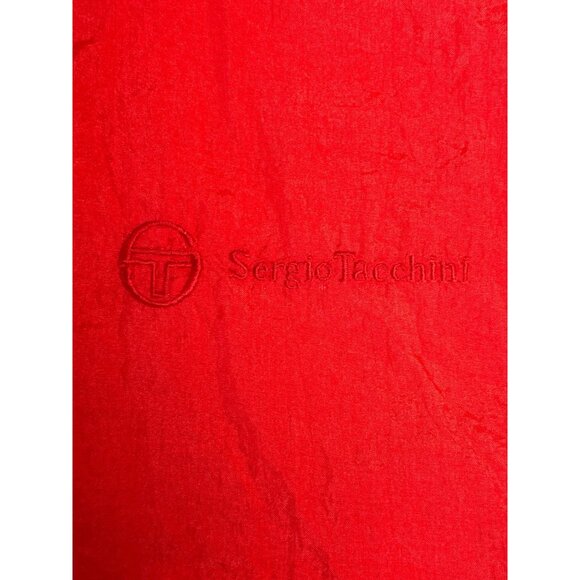Vintage Sergio Tacchini Womens Colorblock Windbreaker Jacket Size 10 Red Multico - Picture 8 of 10
